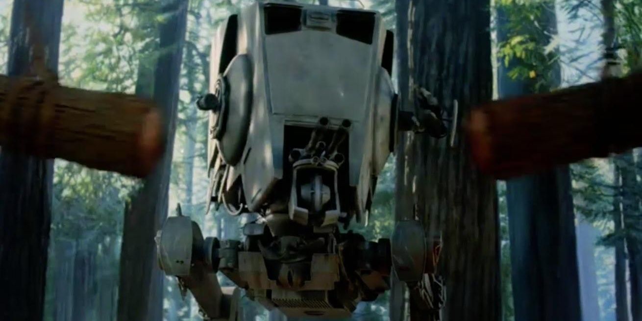 Star Wars Return of the Jedi AT-ST Battle of Endor Cropped