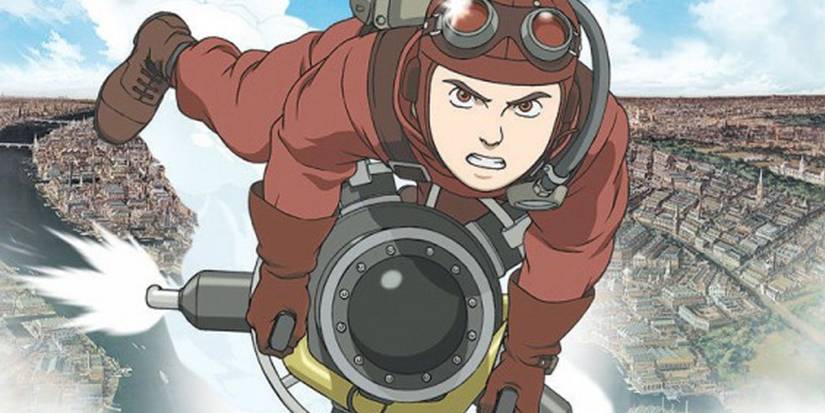Steamboy Ray Steam riding a machine