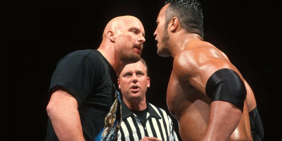 Stone Cold vs The Rock WM 15