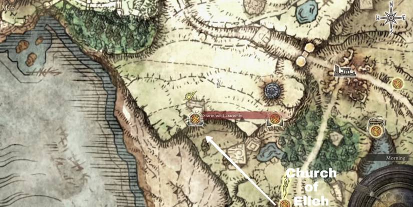 Stormfoot Catacombs location in elden ring