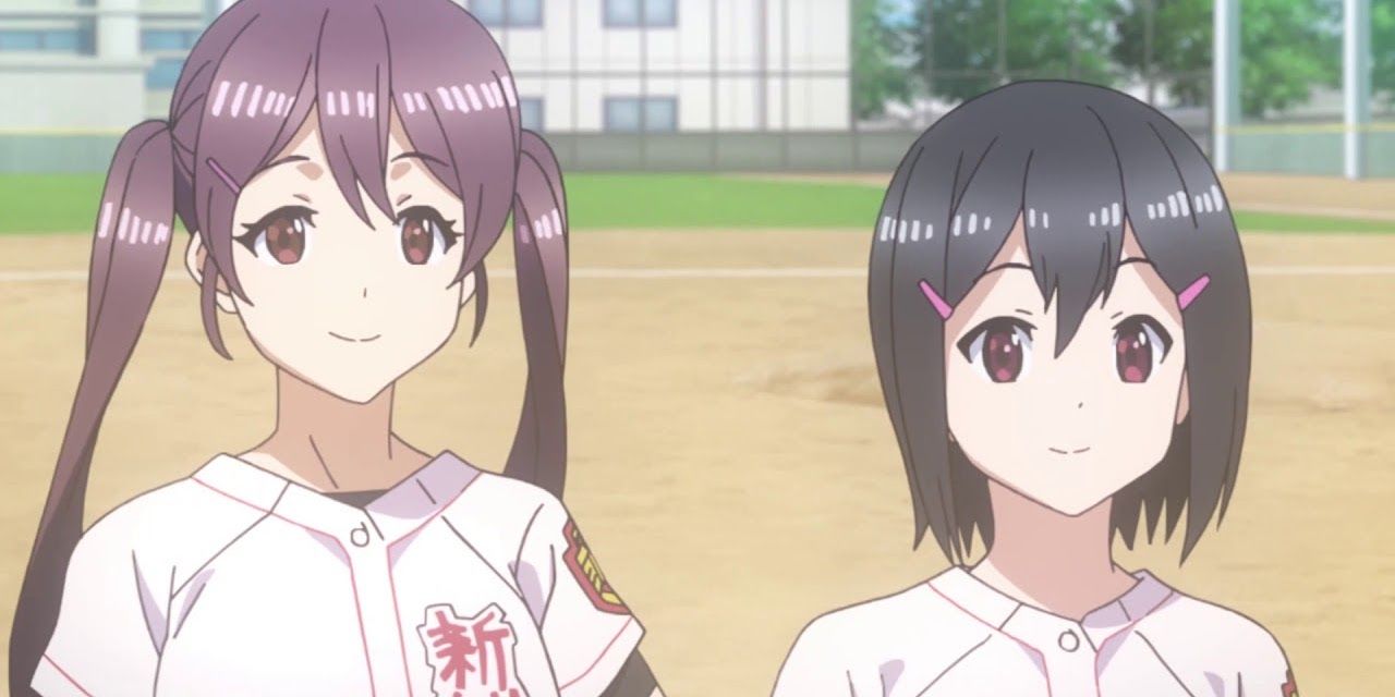 Yomi and Rei in Baseball uniforms