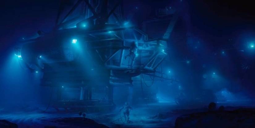 The Abyss the rig underwater 