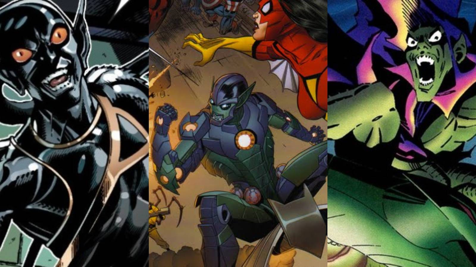 The Best Heroic Versions of the Green Goblin Split Featured Black Goblin, Iron Goblin, Phil Urich Green Goblin