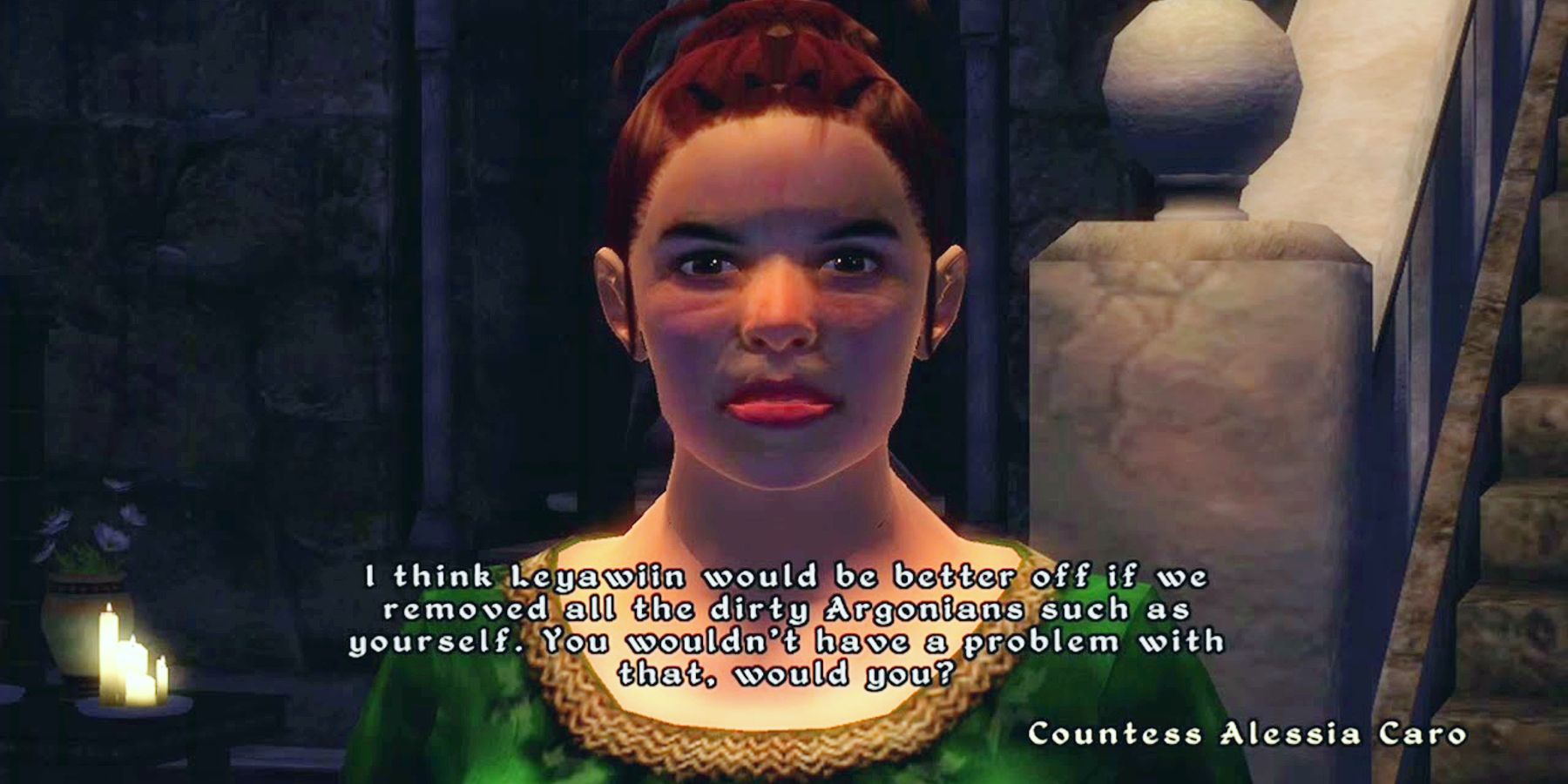 The Elder Scrolls 4 Oblivion alessia caro dialogue argonian player