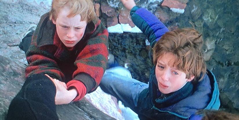 The-Good-Son-Henry-and-Mark-on-a-cliff