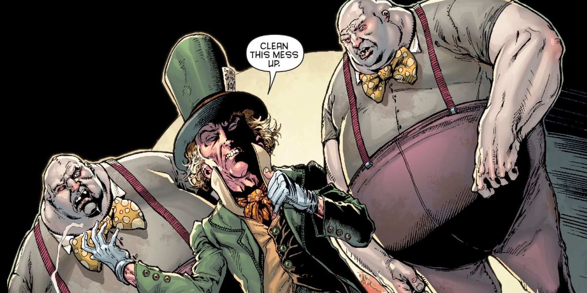 Безумный Шляпник, командующий Твидл-Ди и Твидл-Дам в комиксах DC