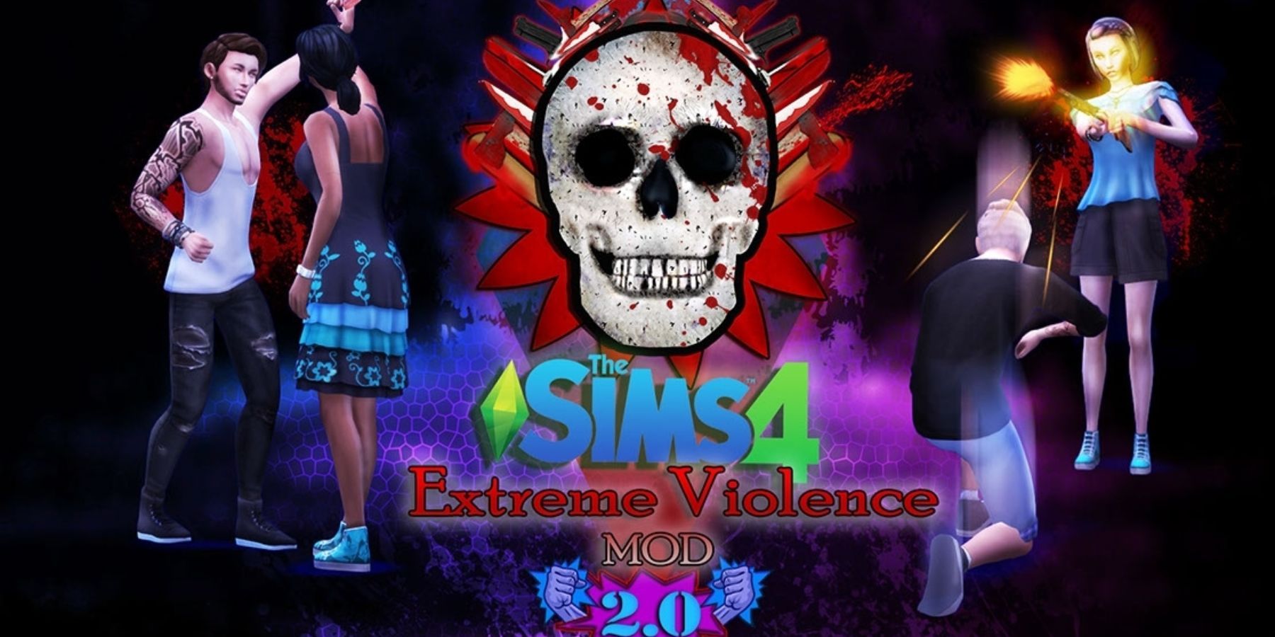 The Sims 4 Extreme Violence Mod Art