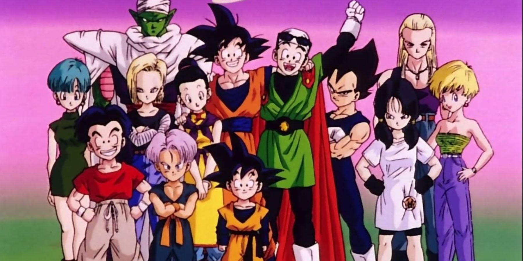 The main cast of Dragon Ball Z