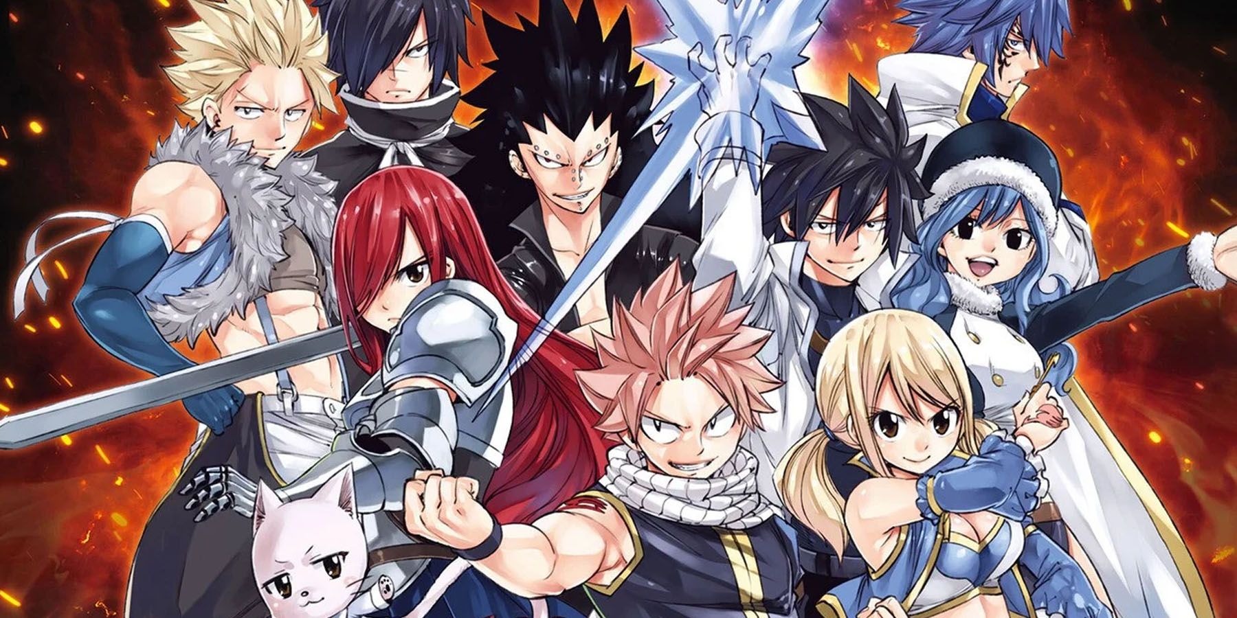 The main cast of Fairy Tail