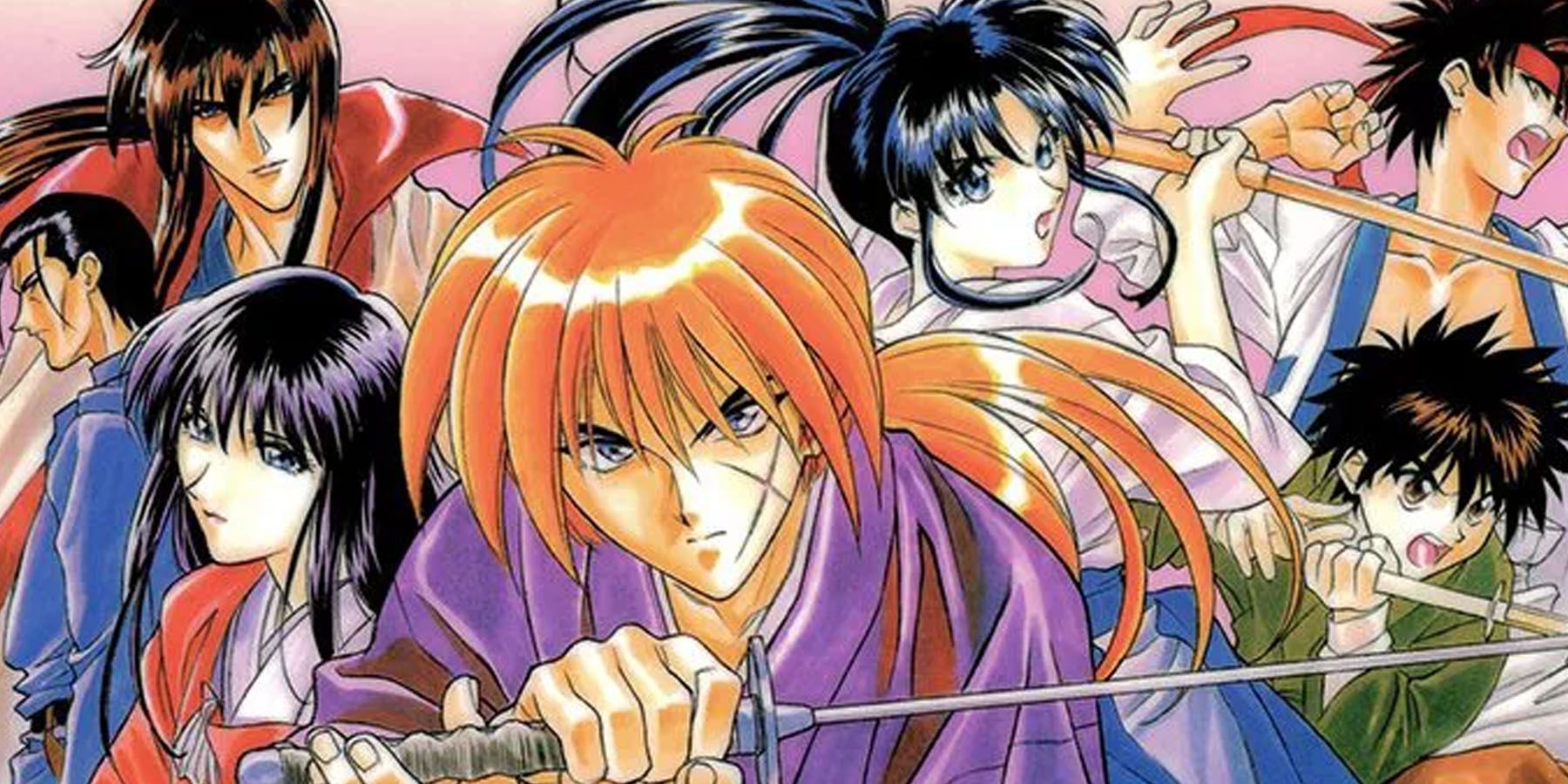 The main cast of Ruroni Kenshin