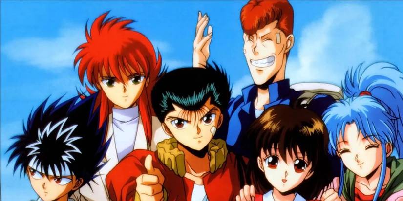 The main cast of Yu Yu Hakusho
