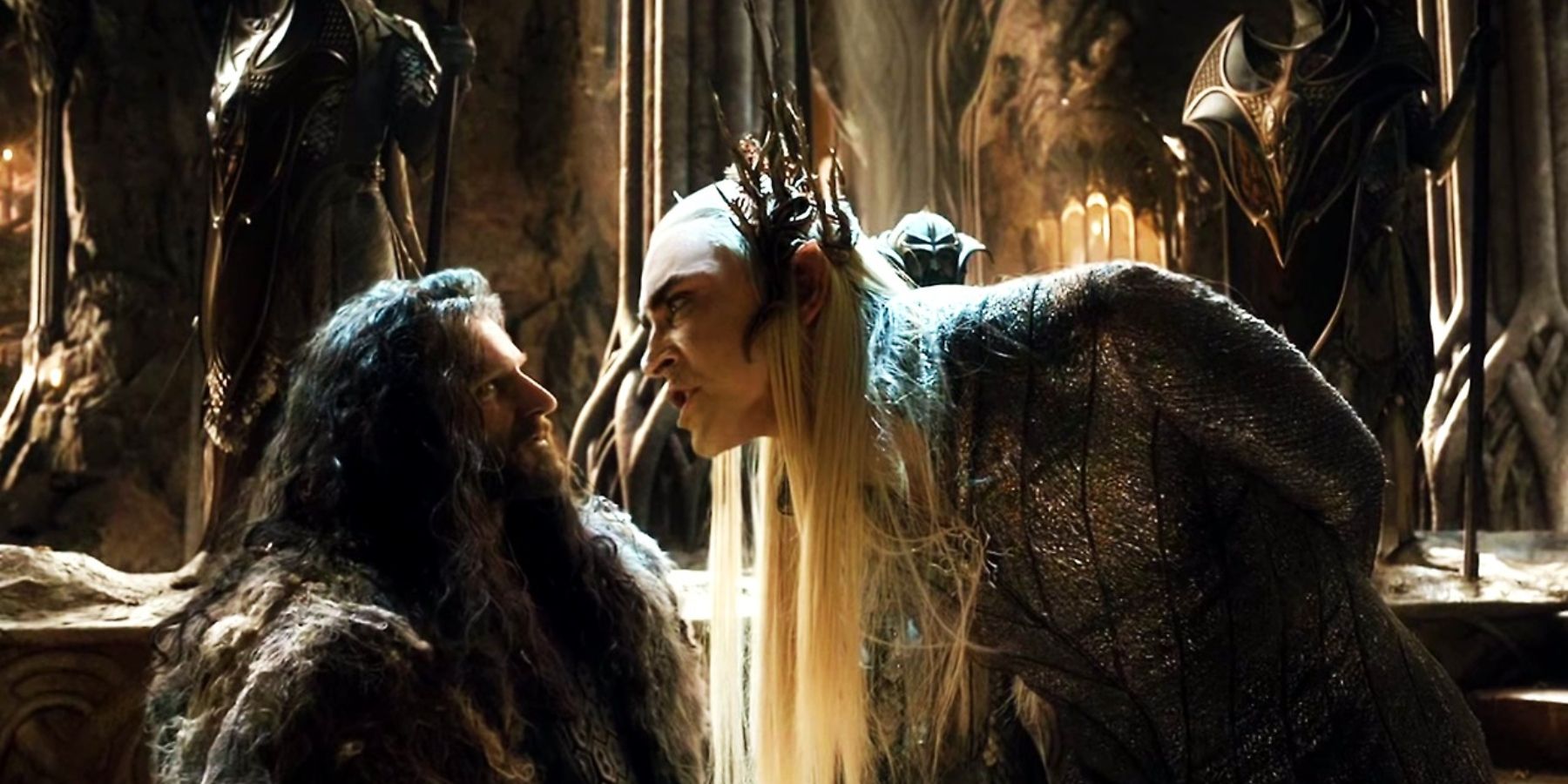 O Hobbit: O que é a cicatriz no rosto de Thranduil e como ele é capaz de escondê-la? 2