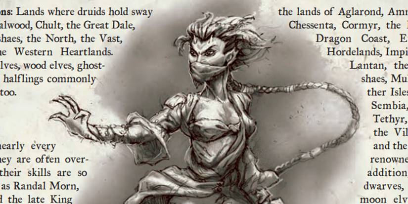 Tiefling Monk as they appeared in the Forgotten Realms of 3E