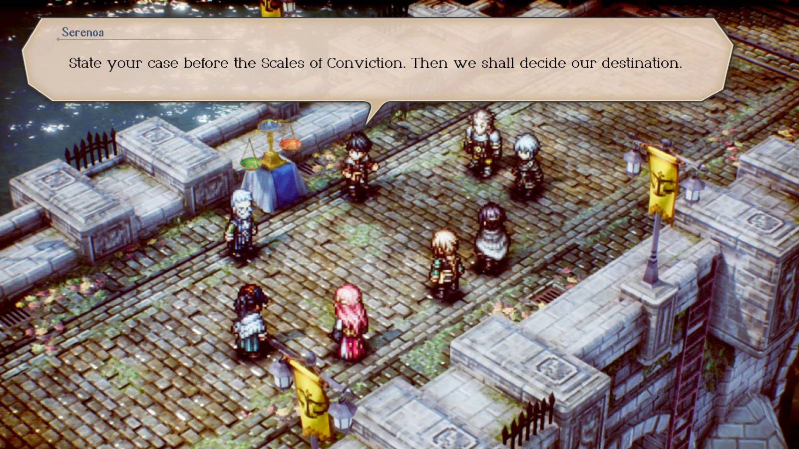 Triangle Strategy Bridge Dialogue