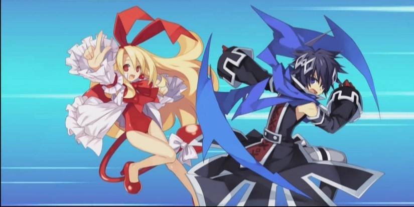 Flonne and Lucius in Trinity Universe