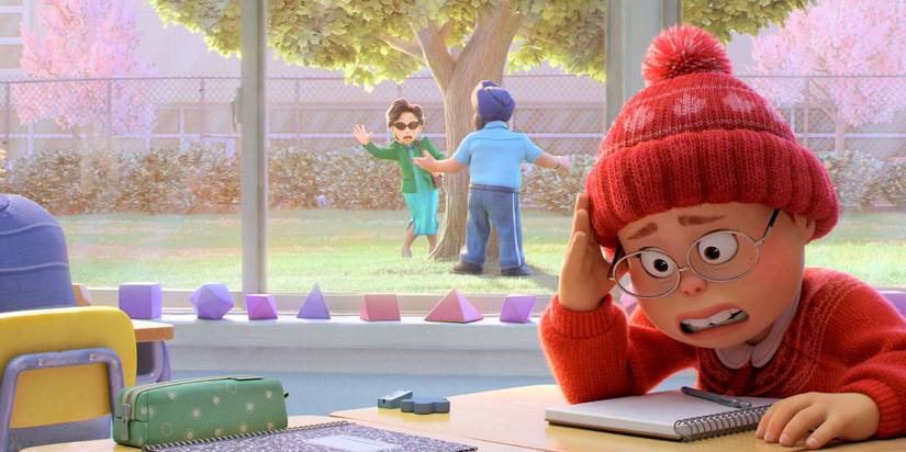 Turning Red Meilin at school Cropped