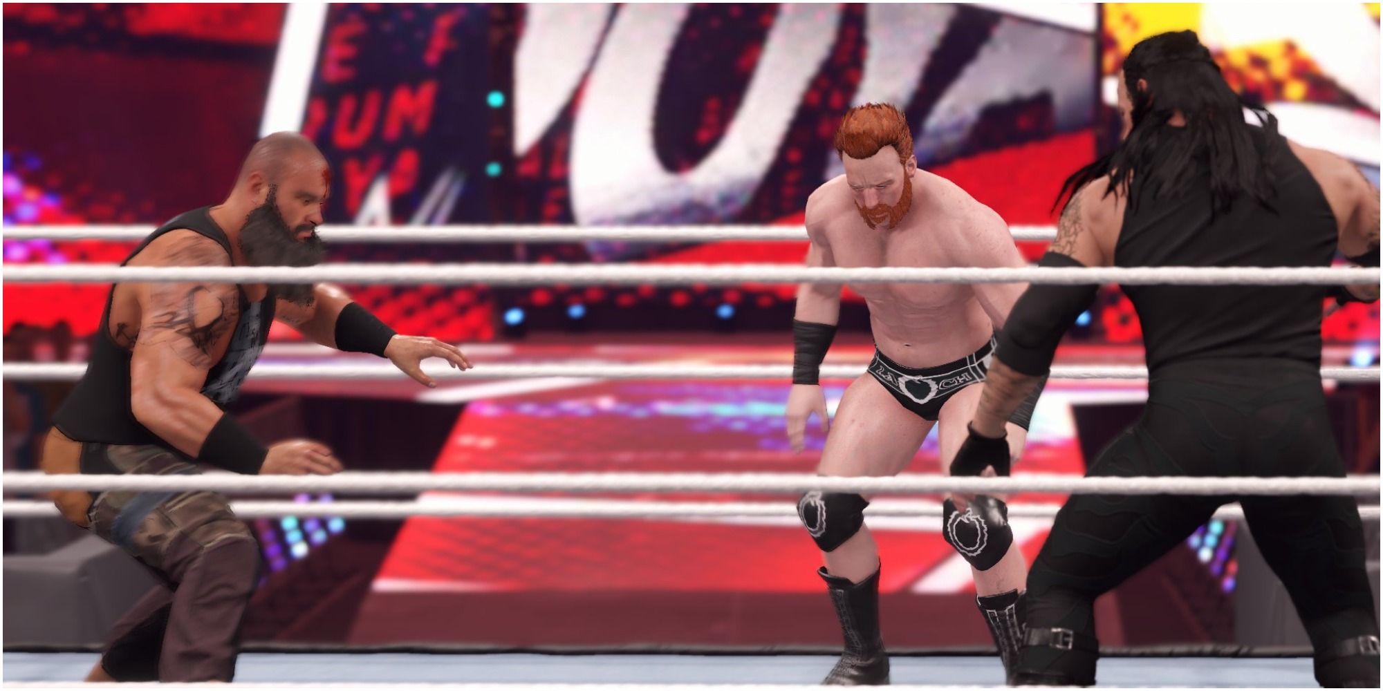 WWE 2K22 Braun Shemus and Undertaker square off