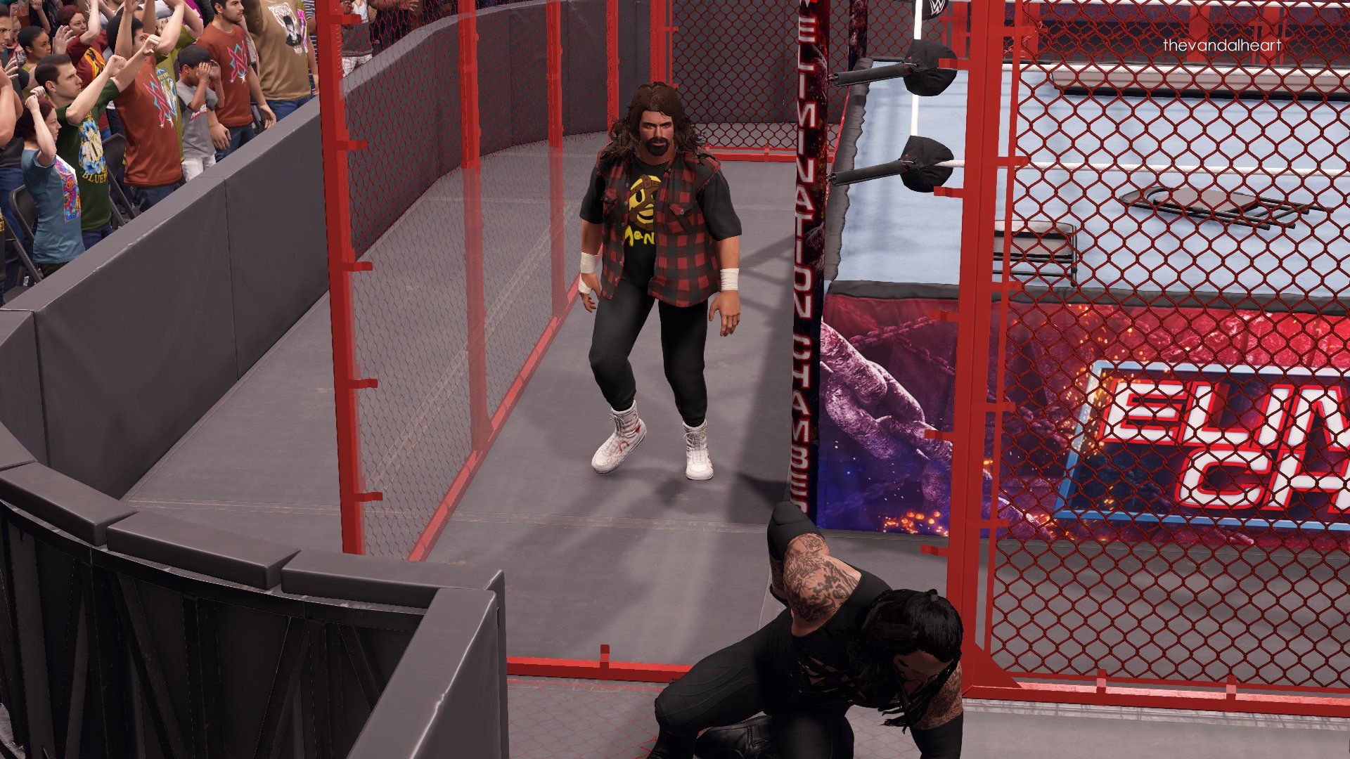 WWE 2K22 Cell wall broken