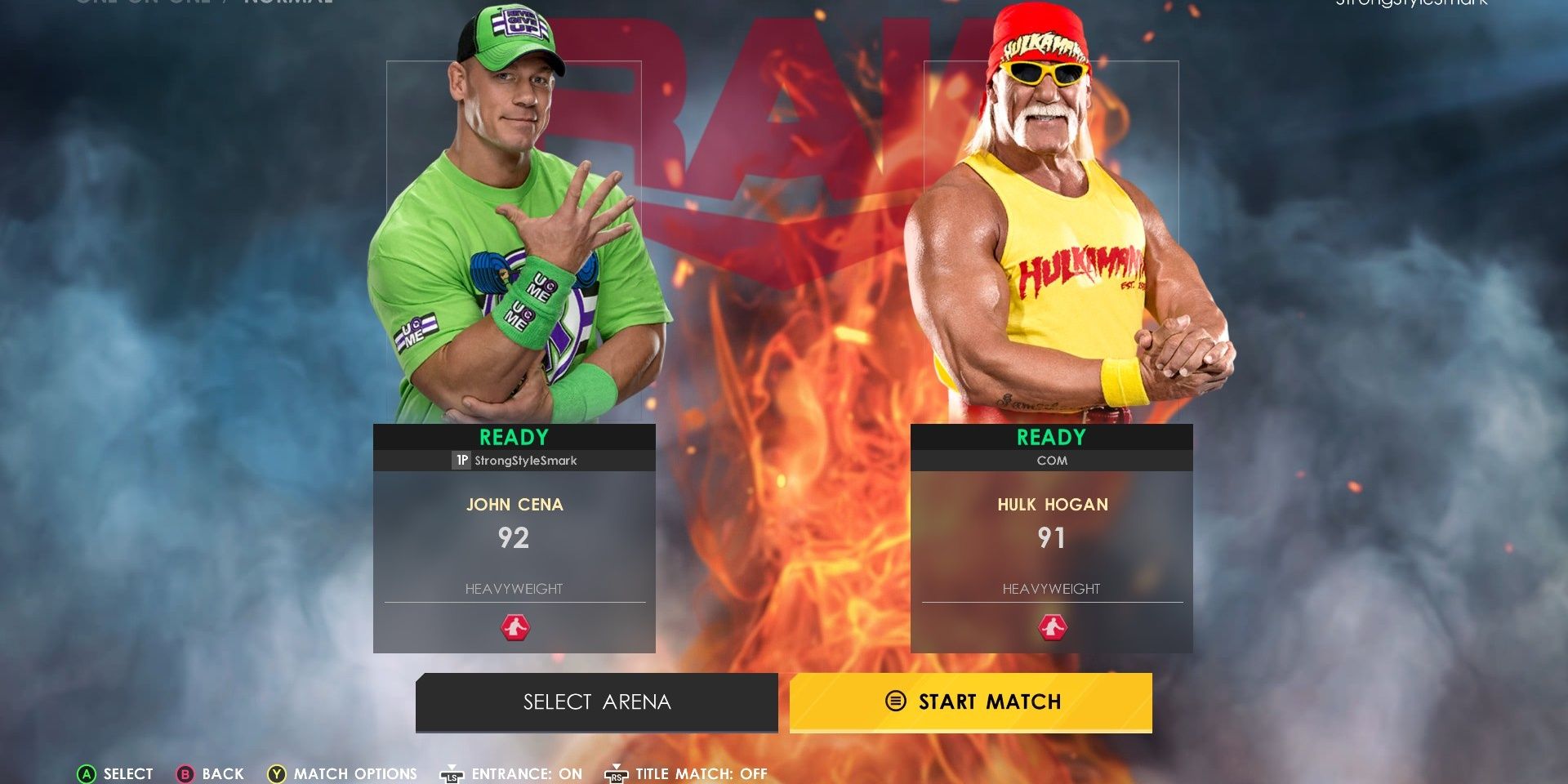 WWE 2K22 John Cena vs Hulk Hogan