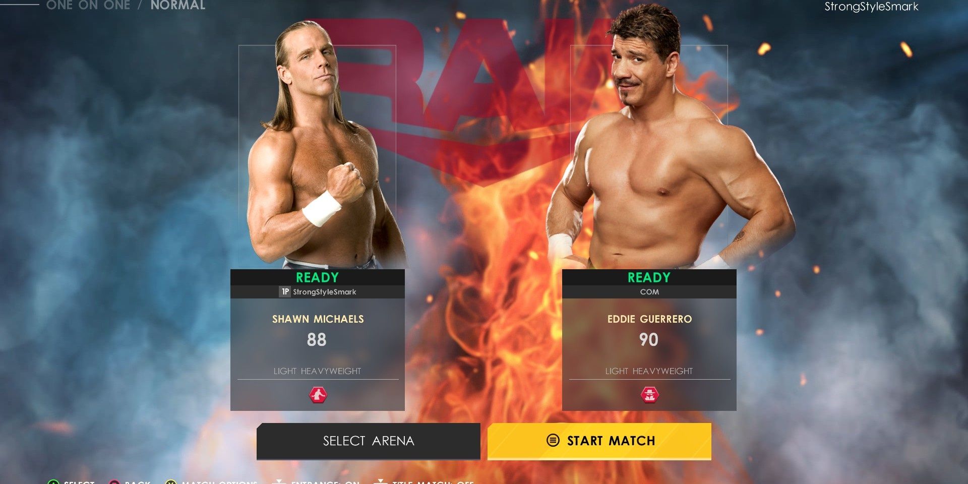 WWE 2K22 Shawn Michaels vs Eddie Guerrero