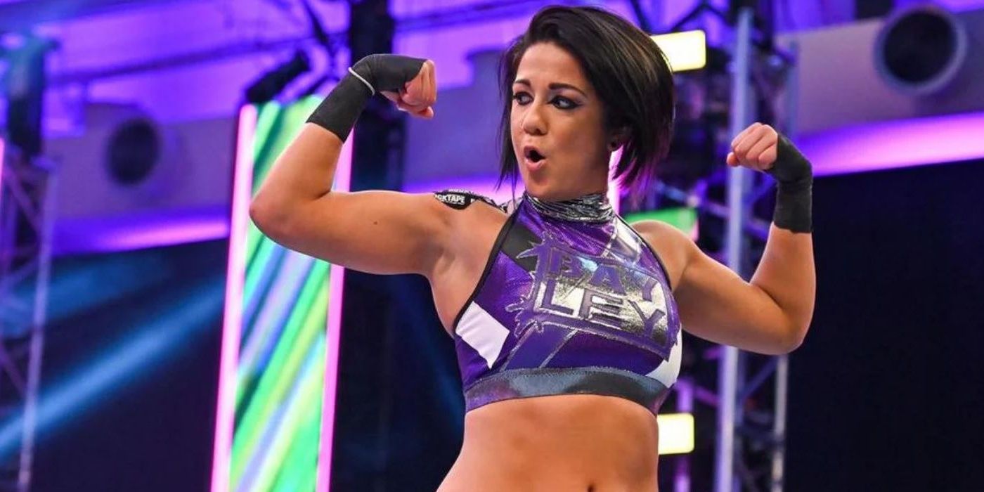 WWE Bayley Flexing