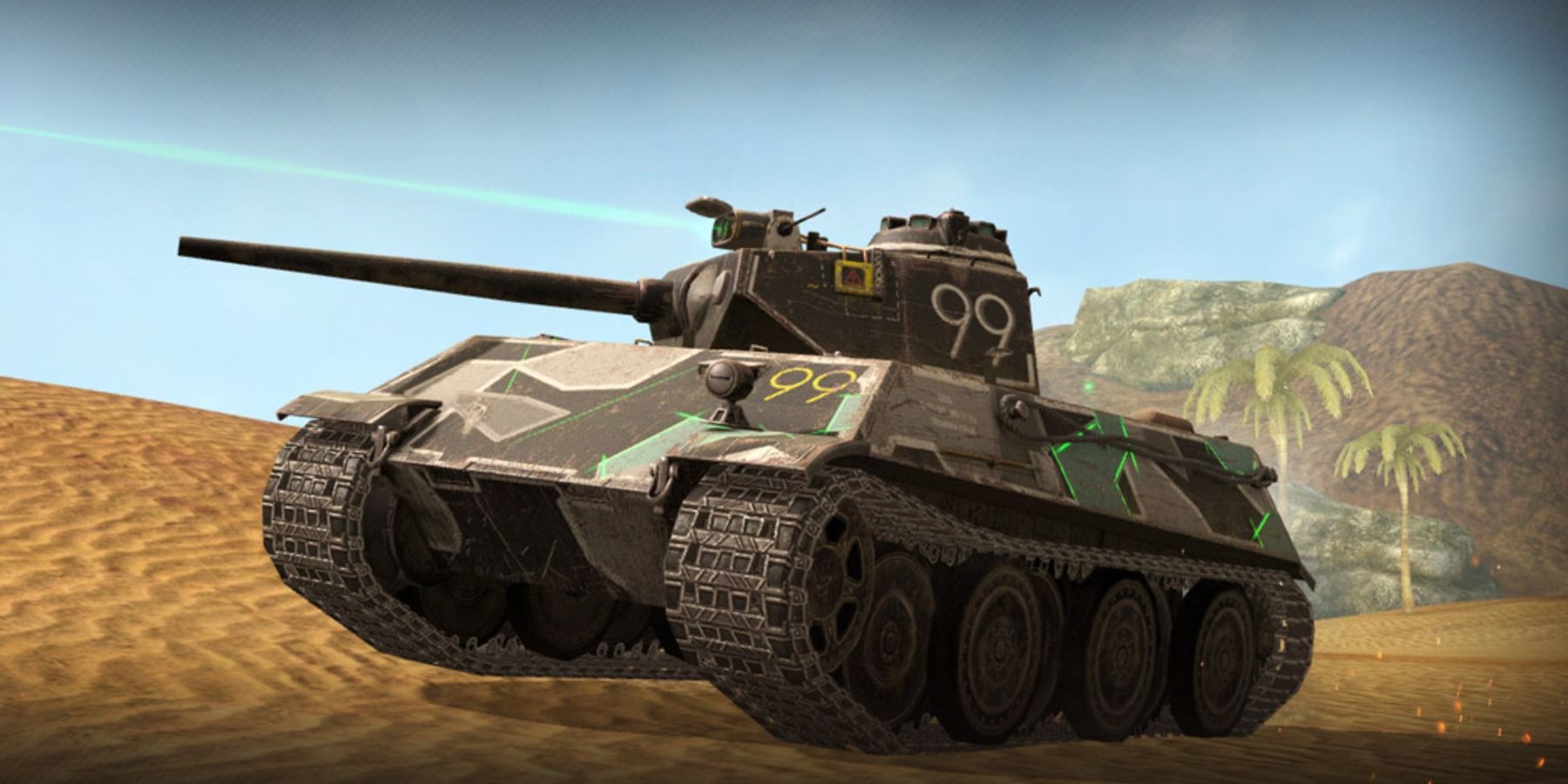 World Of Tanks Blitz Agent on a desert
