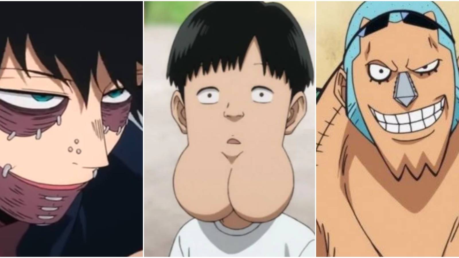Dabi My Hero Academia The Ball-Chinned Kid Agoni's Grandson One Punch Man Franky One Piece