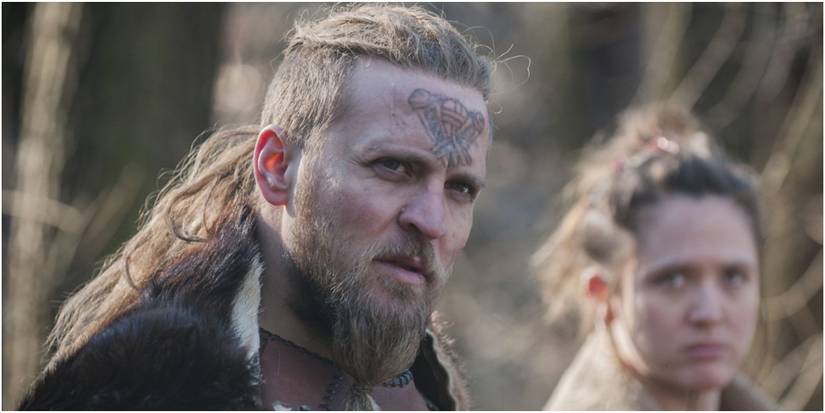 Young Ragnar in The Last Kingdom With Brida in the Background