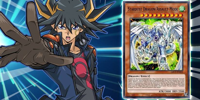Yusei summoning Stardust Dragon