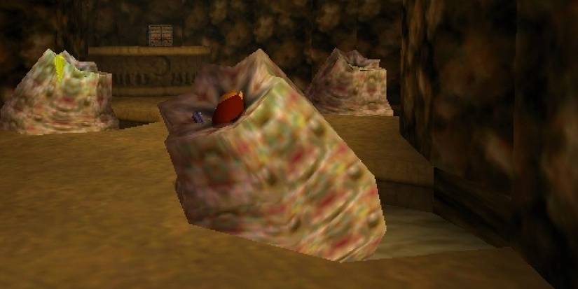 Link trapped in a Like Like in Ocarina of Time
