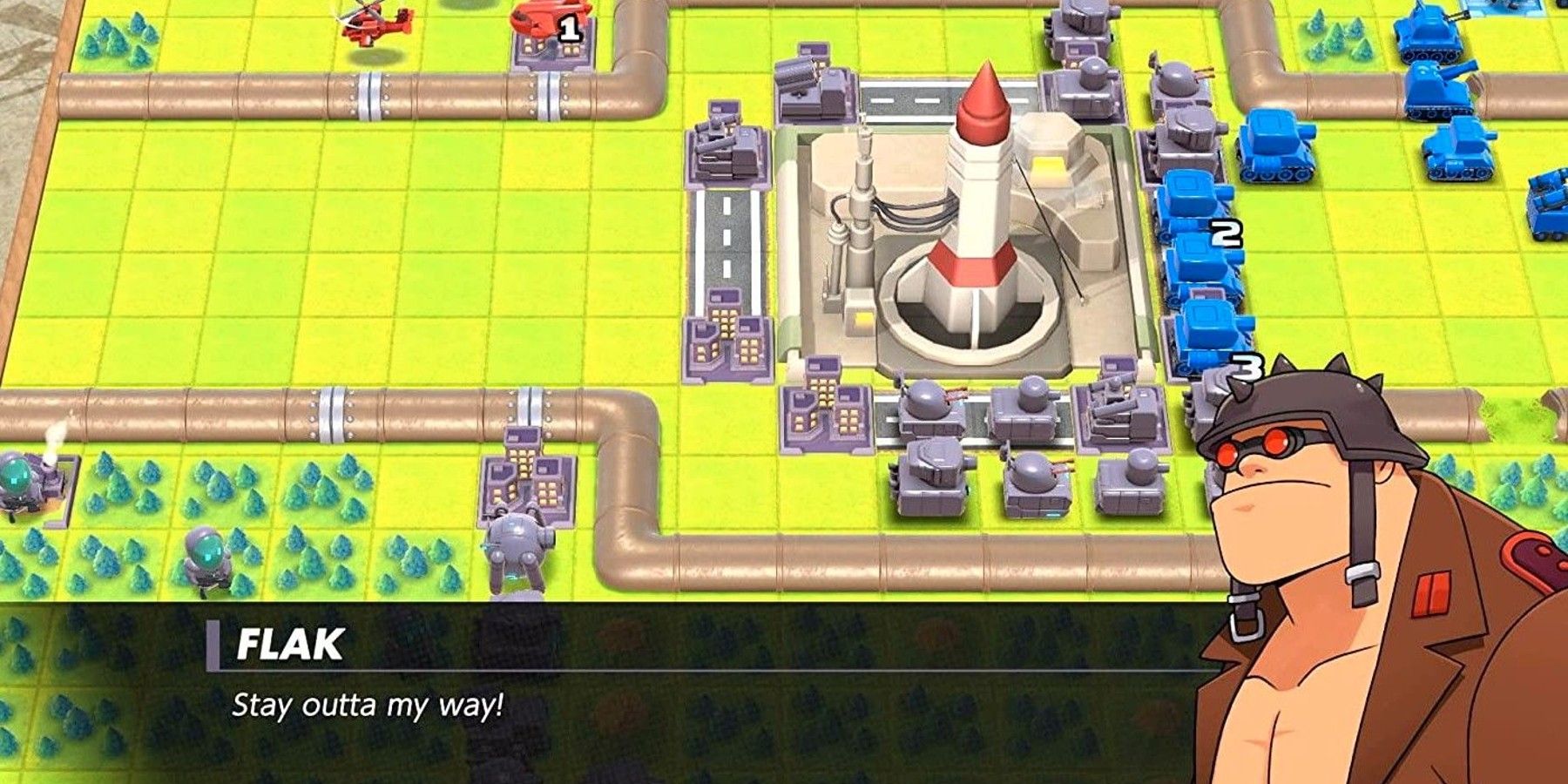 advance wars 1 2 re boot camp flak