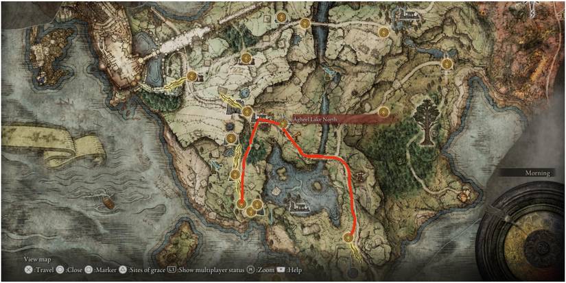 ahgeel lake north to south road