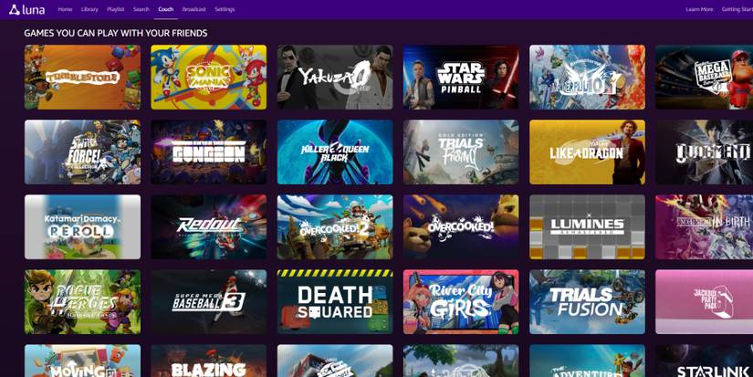 amazon luna couch supported games