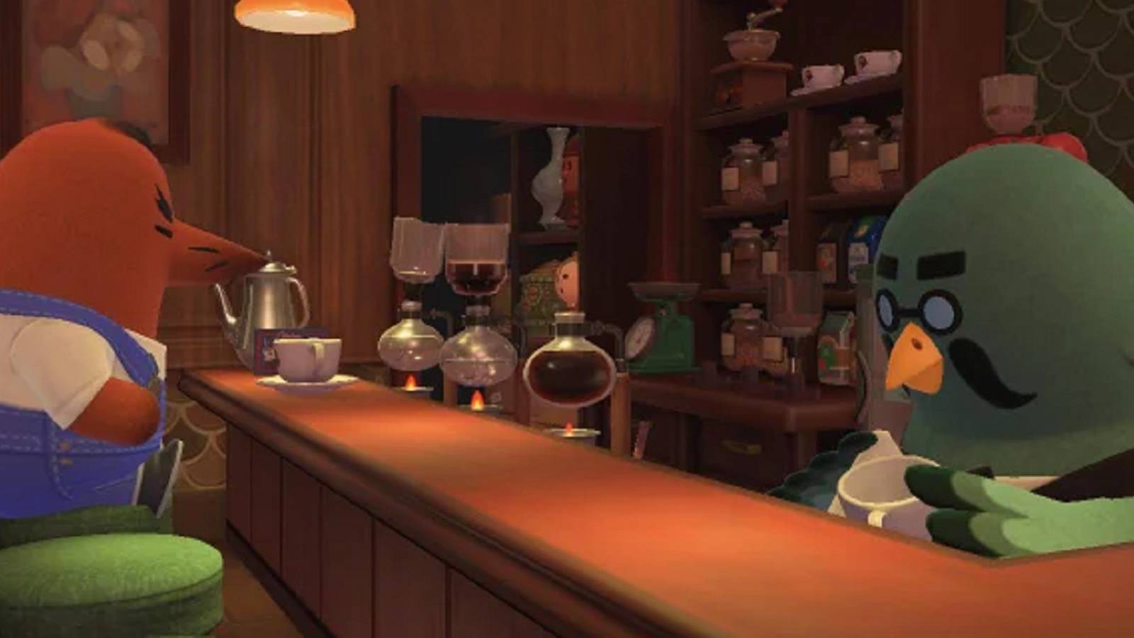 animal crossing new horizons brewster at the roost feature