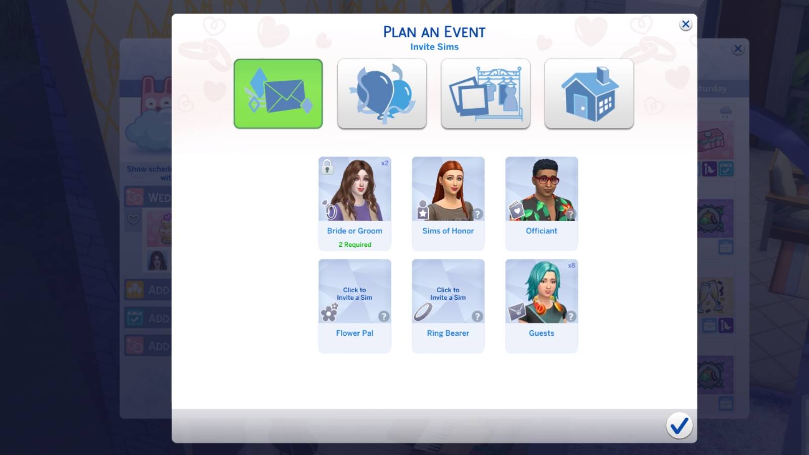 assign roles to sims in the sims 4