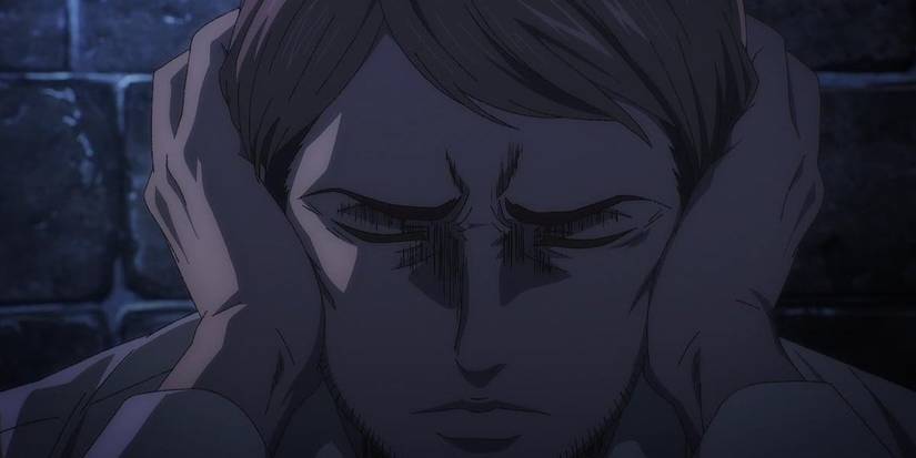 Jean covering his ears, in pain