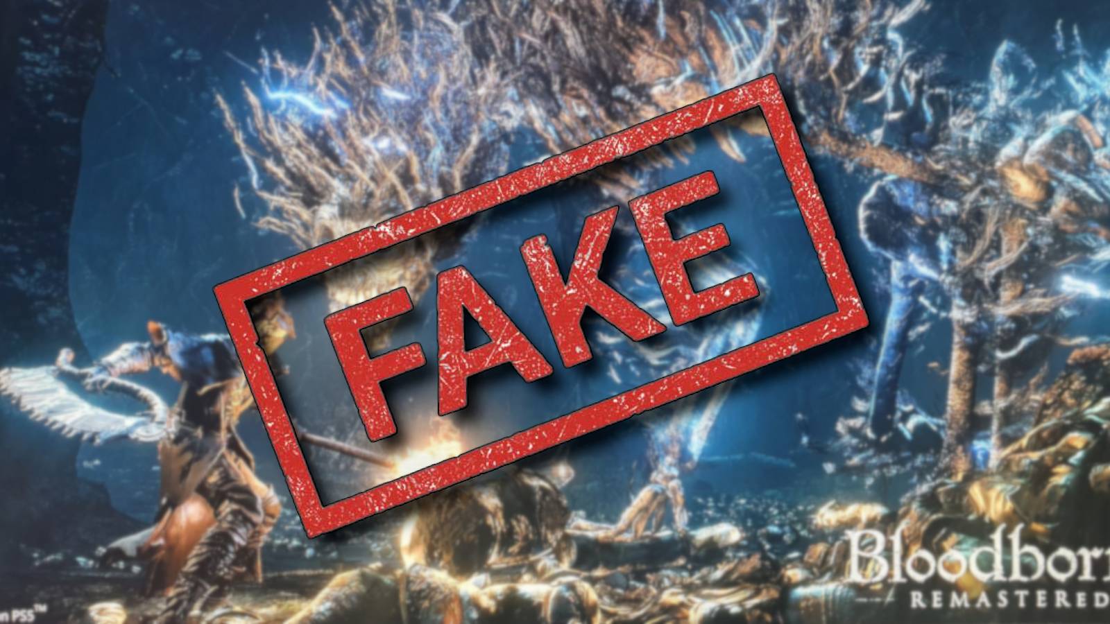 A screenshot from a pretend Bloodborne rematser with a large 