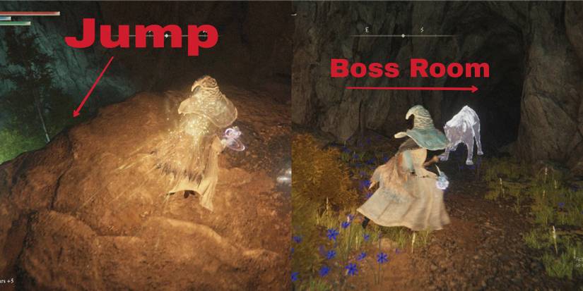 boss room location in spiritcaller cave in Elden ring