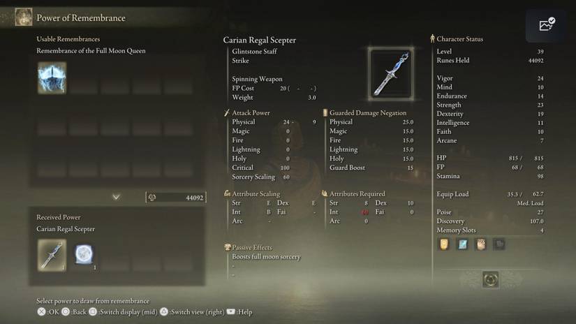 carian regal scepter elden ring