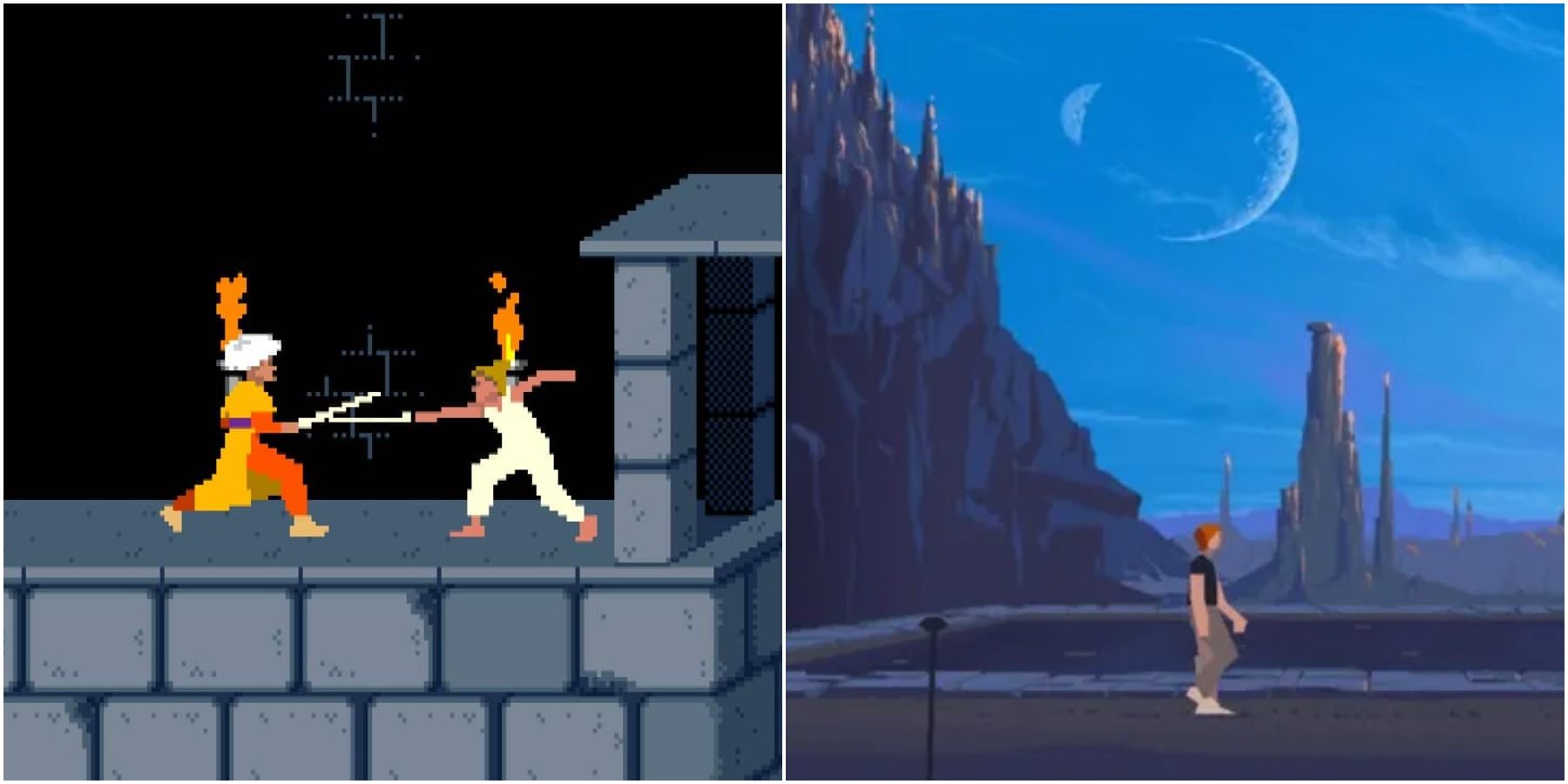 (Left) Prince of Persia (Right) Another World