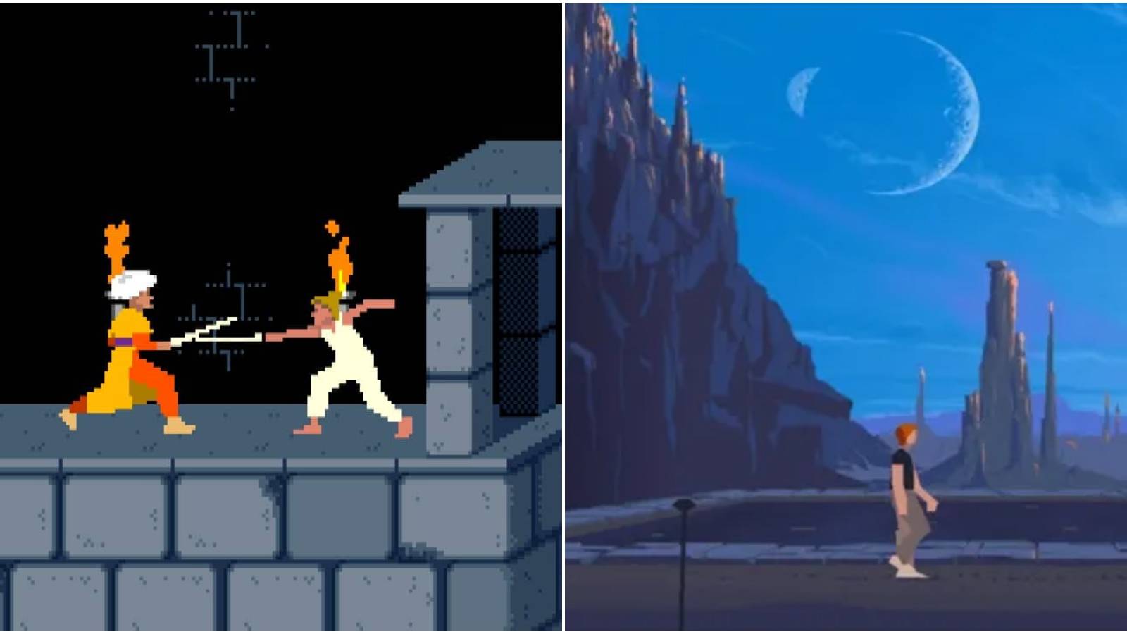 (Left) Prince of Persia (Right) Another World