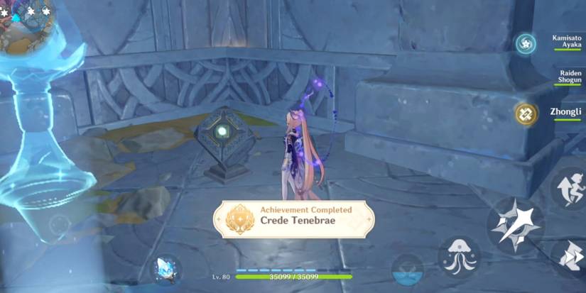 crede tenebrae achievement in Genshin impact
