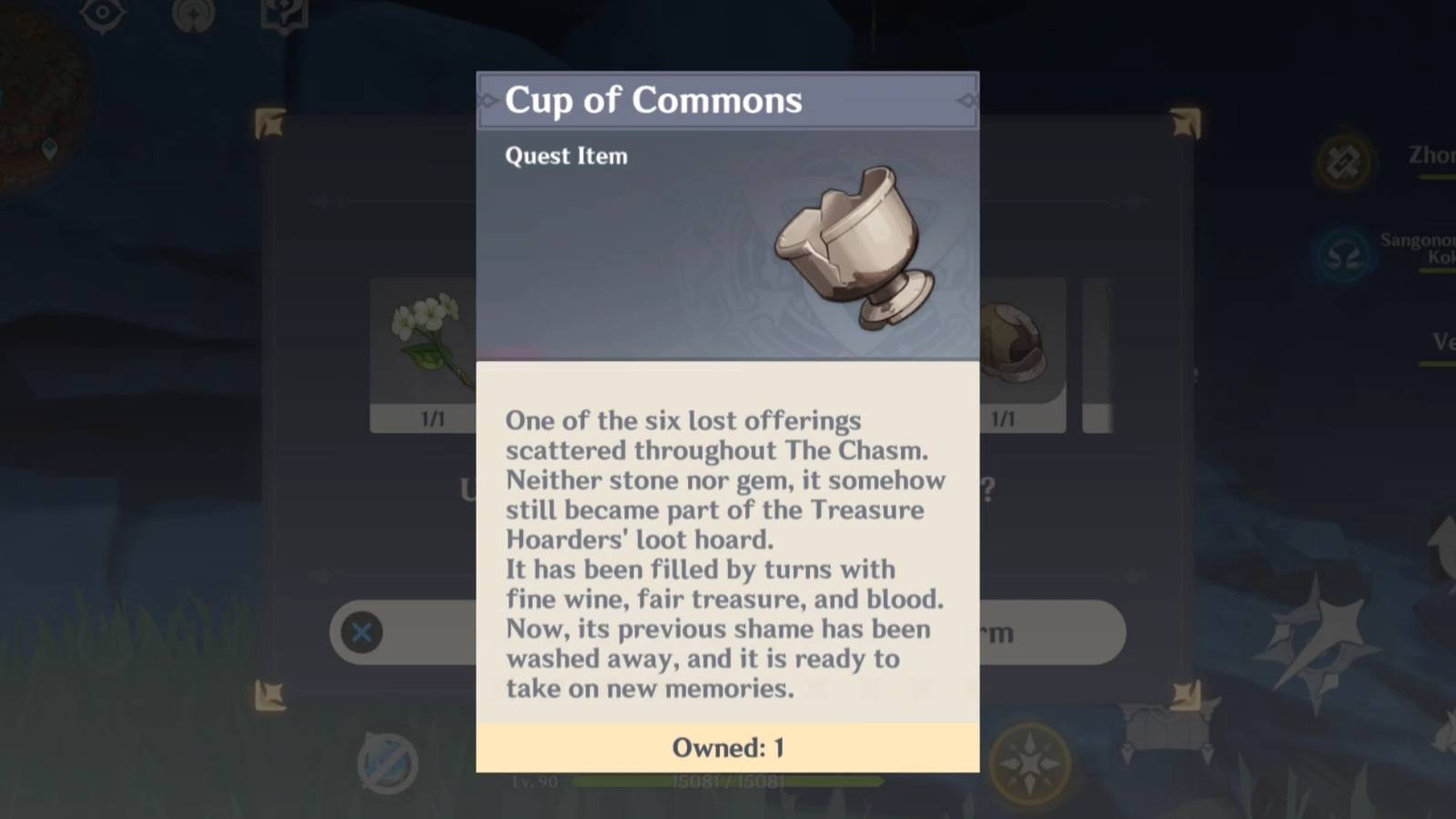 cup of Commons in Genshin impact