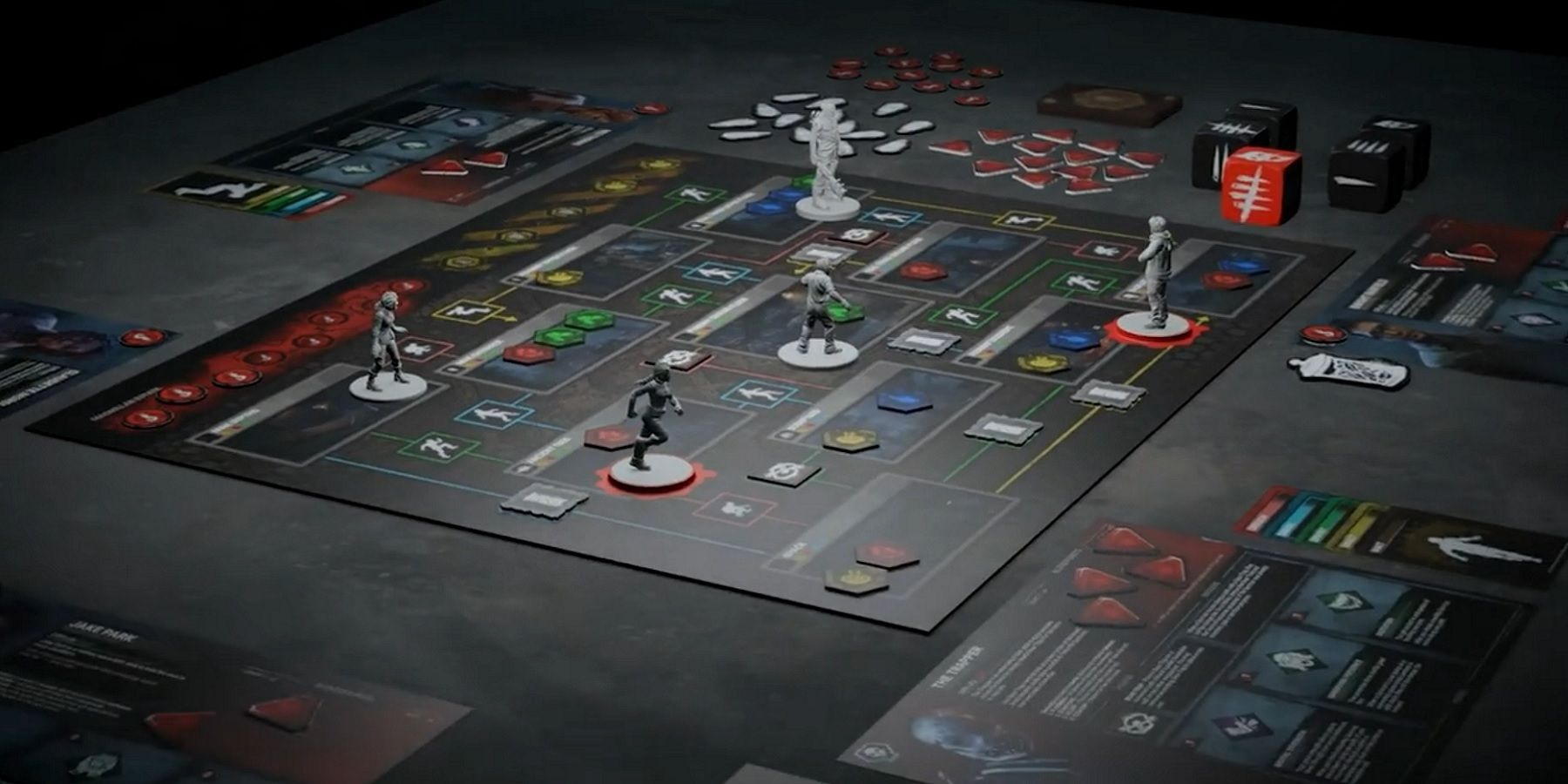 Image from the upcoming Dead by Daylight board game showing the board itself.