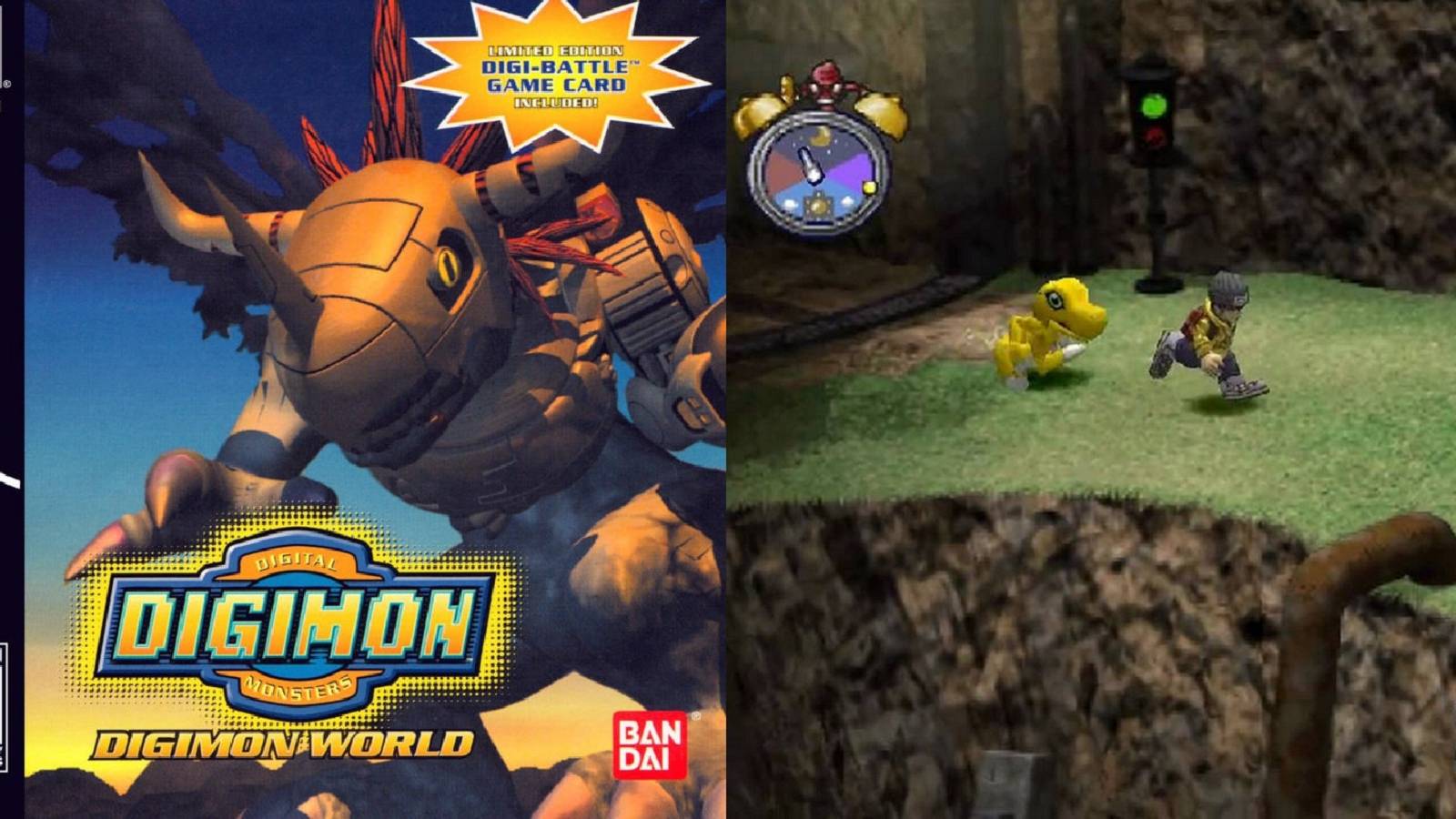 digimon world box art and gameplay