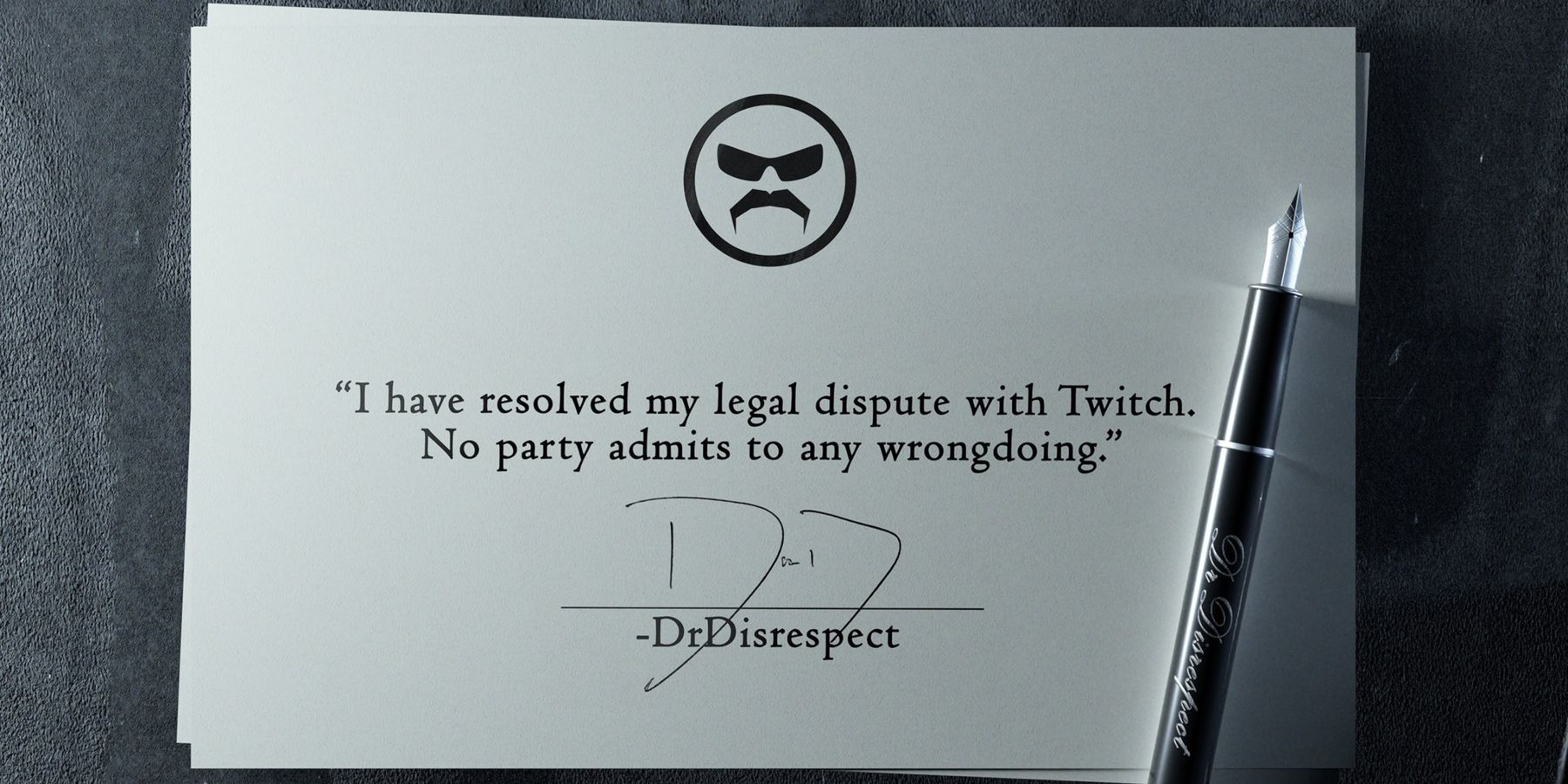 dr disrespect moving on legal suit