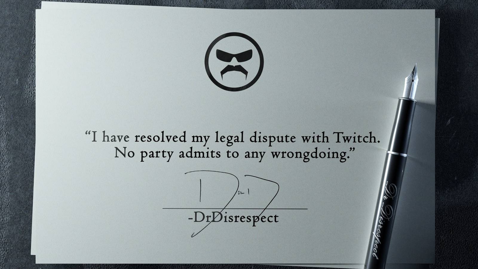 dr disrespect moving on legal suit