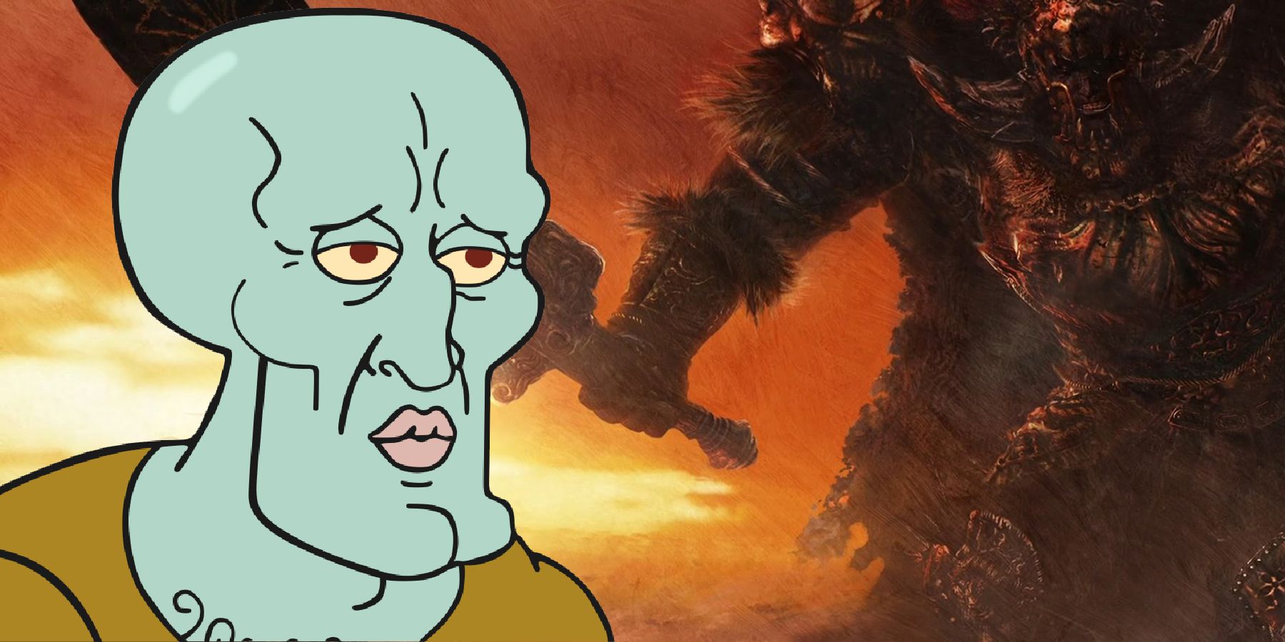 Elden Ring Player Makes Handsome Squidward in the Game