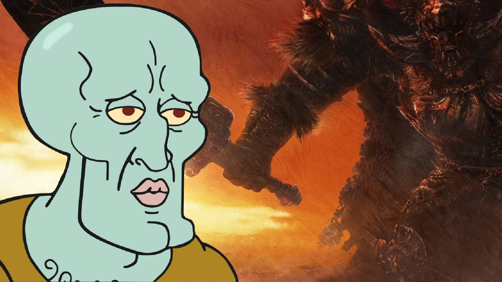 elden ring handsome squidward