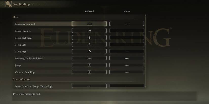 Elden Ring Key Bindings